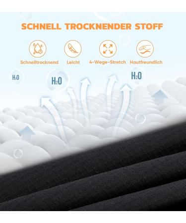 Buy Hiauspor Men's Hiking Trousers - Light Trekking Pants with Fast Dry Technology & 5 Deep Pockets - Dark Gray L - Buy Online on GoSupps.com