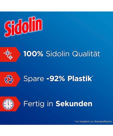 Sidolin Mix & Clean Concentrate Set - 2x125ml Glass Cleaner with Organic Alcohol | Crystal & Citrus | Ultimate Clean Gloss & Protection for Windows - Buy Online on GoSupps.com