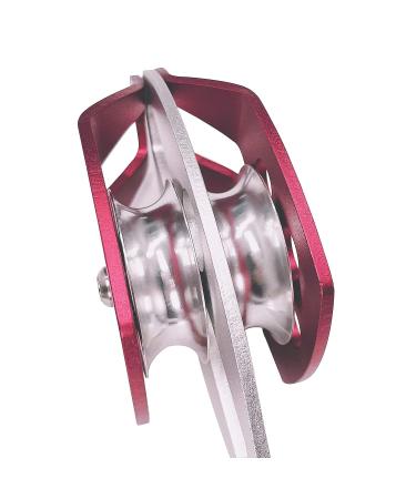 SEPEAK 30kN Large Rescue Climbing Pulley Double Sheave with Swing Plate CE Certified Portable Outdoor Safety Pulley for Backyard Zipline Climbing&Rock Lifting Fits Rope up to 16 mm/Holds Up to 6750lbs 30kN Red 1 - Buy Online on GoSupps.com
