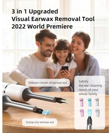 Premium Ear Wax Removal Kit with Camera - Bebird Ear Cleaner Tool 10MP Gimbaled Gyroscope & 12 Ear Spoons for Effective Ear Cleaning - Buy Online on GoSupps.com