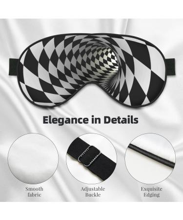 3D Vortex Illusion Sleep Eye Mask - Soft Eyeshade for Travel & Night Sleep | Elastic Strap Blindfold - Buy Online on GoSupps.com