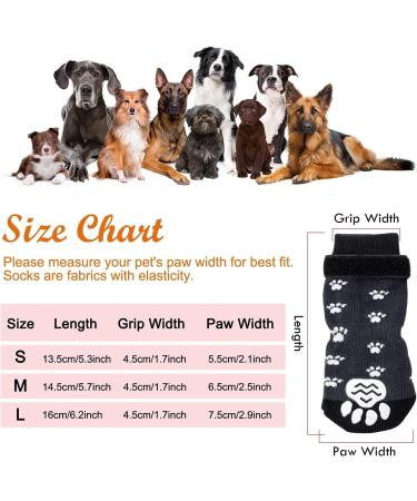WUBAYI Anti Slip Dog Socks - Dog Grip Socks with Straps Traction Control for Indoor on Hardwood Floor Wear Pet Paw Protector for Small Medium Large Dogs (S) - Buy Online on GoSupps.com