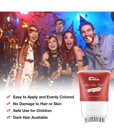 Hair Color Wax - Magic Master Keratin Temporary Hair Styling for Men & Women | 5 Vibrant Colors for Parties Festivals & Cosplay - Buy Online on GoSupps.com