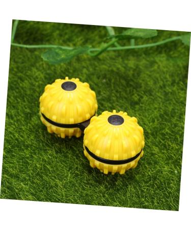 Solustrie Stress Relief Toy - 1 Pc Decompression Ball Massage Globe Pressure Discharge Toy Yellow 7.36x3.56cm - Perfect for Anxiety Relief & Relaxation - Buy Online on GoSupps.com
