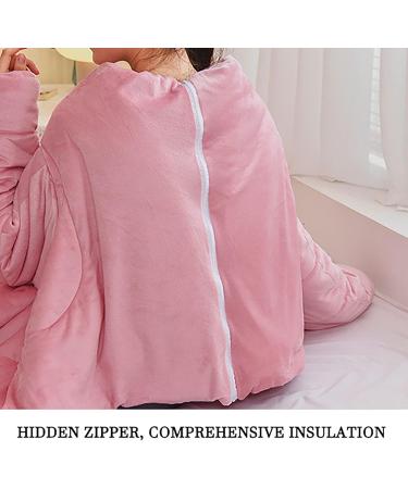 Cuddly Blue Blanket with Sleeves | Personalized Wearable Blanket for Adults | Ideal for Sofa Use | Shop Internationally - Buy Online on GoSupps.com