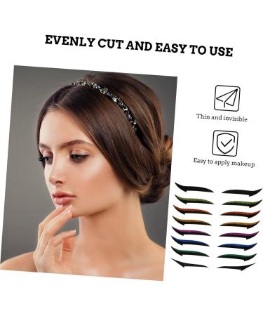 Didiseaon 36 Pairs Glitter Eyeliner Double Eyelid Stickers Double-sided Tape Eye Make up Eyelid Tape Eye Makeup Tools Eyeliner Strips for Eyes Invisible Eye Line Strips Miss Flash Skin Patch - Buy Online on GoSupps.com