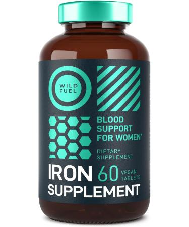 Iron Supplement for Women with Folic Acid - 35 mg Blood Builder Ferrous Sulfate Folic Acid 400 mcg - Iron Pills for Women with Anemia & Pregnancy Support - 60 Gluten-Free Vegan Vitamin Tablets 60 Count (Pack of 1) - Buy Online on GoSupps.com