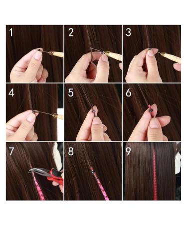 Rainbow Spring Hair Colored Strands - 16 Synthetic Hair Extensions for Colorful Styles | Vibrant Hair Accessories - Buy Online on GoSupps.com