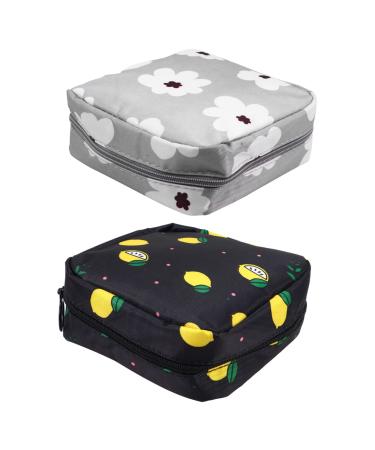 Gleavi 2-part napkin storage bag coin exchange zipper money exchanges for women period set for young girls feminine pad holder pad bag period pocket