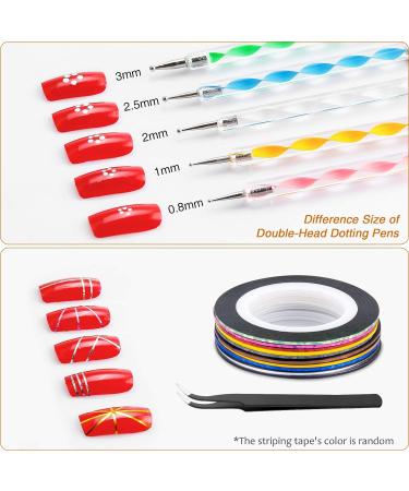 Melliex 45-Piece Nail Art Decoration Set | Glitter Foil & Brushes for Stunning Manicures - International Shipping Available - Buy Online on GoSupps.com