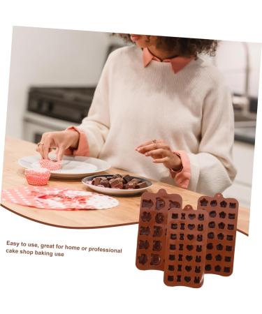 Zerodeko Ice Cube Tray 6 pcs Adorable Mold Tools Fondant Molds Candy Ice Cube Chocolate Silicone DIY Lovely Cookie for 21X10.2cmx2pcs Brown 2x2pcs - Buy Online on GoSupps.com