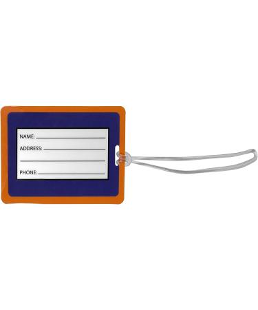 Siskiyou NCAA Clemson Tigers Vinyl Luggage Tag 2pk - Orange - One Size - Buy Online on GoSupps.com