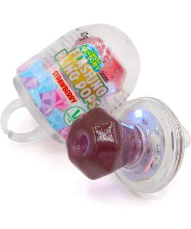 Flashing lolly Pops pack of 8 sweets .Grape lemon & strawberry flavour lollipops .watch it shine! Perfect novelty treat. - Buy Online on GoSupps.com