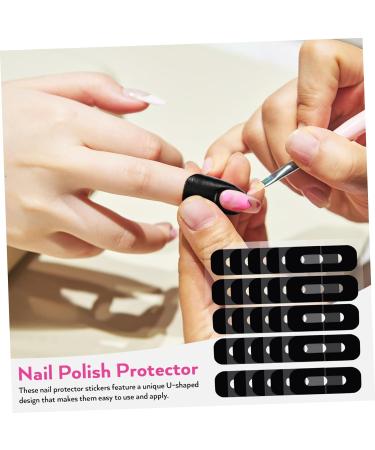 FRCOLOR 500 Sheets Nail Art Anti-Spill Stickers Nail Tape Nail Protector Stickers Nail Protectors Nail Care Tools Nail Protector for Gel Polish Nail Polish Silica Gel Edge Sticker 3.00X2.50X0.10CMx5pcs As Shownx5pcs - Buy Online on GoSupps.com