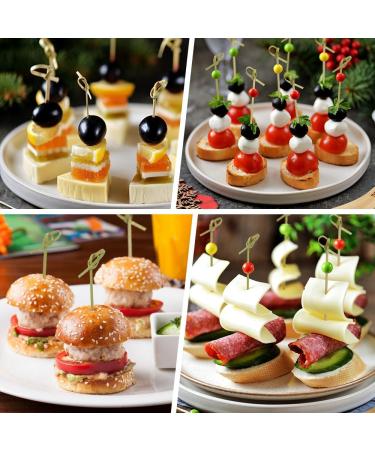 Cocktail Toothpicks 100pcs - Bamboo Skewers for Appetizers Parties & Charcuterie Boards | Long Picks & Bar Accessories - Buy Online on GoSupps.com