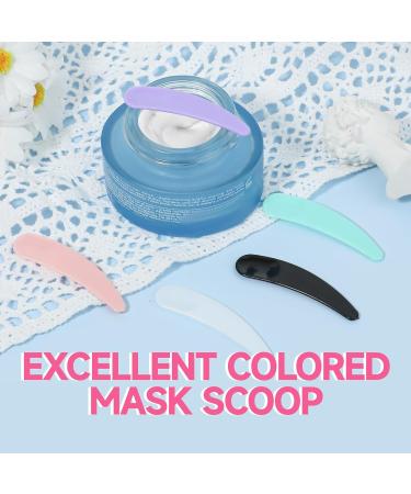 Mozeat 100 Pcs Mini Spatula Set for Cosmetics - Multi-Colored Disposable Curved Spatulas for Mixing & Sampling - Buy Online on GoSupps.com