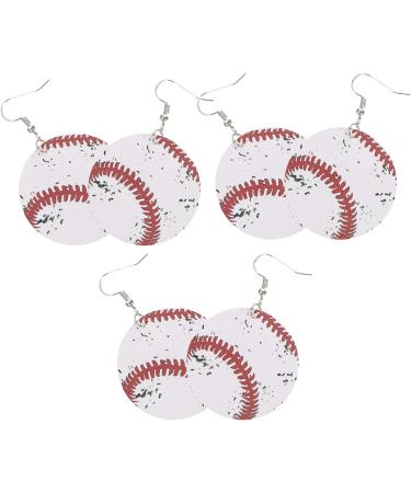 ABOOFAN 15 Pairs Baseball Earrings Dangle Earrings Sports Game Earrings Statement Earrings for Women Earrings for Women Trendy Football Gifts Female Earrings Volleyball Fan Leather Lovers - Buy Online on GoSupps.com