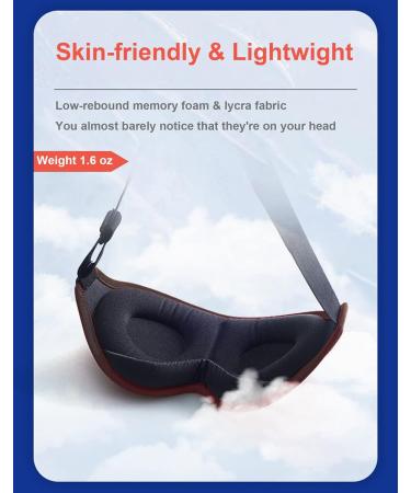 SUJAYU 3D Contoured Sleep Mask | Soft Eye Covers for Sleeping | Men & Women Sleep Mask | Bondage Gear - Buy Online on GoSupps.com