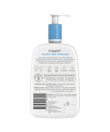 Buy Cetaphil Gentle Skin Cleanser 33.80 Ounce - Hydrating Cleanser for Sensitive Skin | International Shipping - Buy Online on GoSupps.com