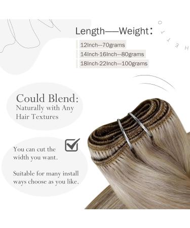 Buy Hetto Real Hair Extensions #17/23 Ashblond MIX - 70g 30cm | Premium Remy Hair Extensions for a Natural Look - Buy Online on GoSupps.com