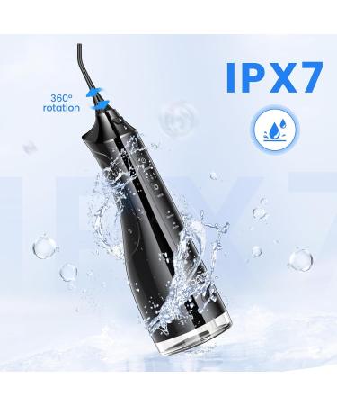 Apician Oral Shower - Wireless Electric Water Flosser with 3 Nozzles & 4 Modes | IPX7 Waterproof Tooth Cleaner | 310ml Water Tank - Black WT288 - Buy Online on GoSupps.com