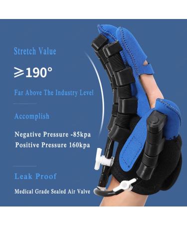 Stroke Hand Splint Assistive Gloves Long-Term Relief Finger Cramps with LCD Touch Screen/Timing/Training Intensity Right-L Right Large - Buy Online on GoSupps.com