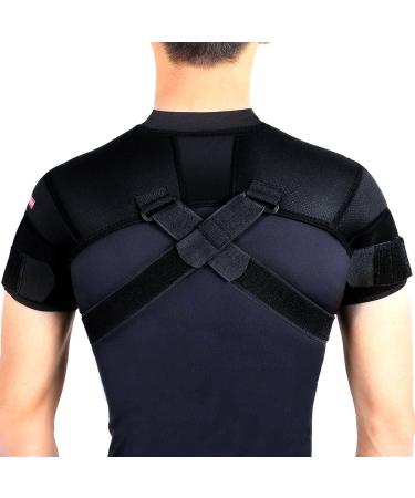 Kuangmi Double Shoulder Support Brace Strap Neoprene Protector Size Large - Buy Online on GoSupps.com