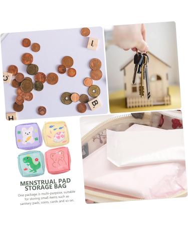 Lurrose 12 Pcs Mini Menstrual Bag Organizers - Portable Nylon Storage Pockets for Women | Zippered Napkin & Breastfeeding Insert | 13x12.7cm | Shop Internationally - Buy Online on GoSupps.com