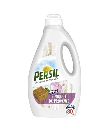 Persil Bouquet de Provence Liquid Laundry Detergent - 80 Washes, Fragrance with Natural Lavender Extracts and Marseille Soap,