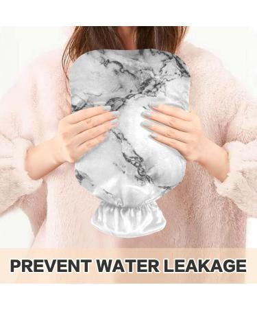 Buy 2L White Marble Hot Water Bottle with Cover | Pain Relief & Winter Hand Feet Warmer - Fast International Shipping - Buy Online on GoSupps.com