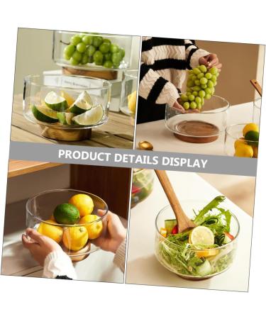 Alipis 1 Set Tableware Snack Clear Dessert Fruit Mixing Salad Fork Large Serving Spoon Storage Kitchen - Buy Online on GoSupps.com