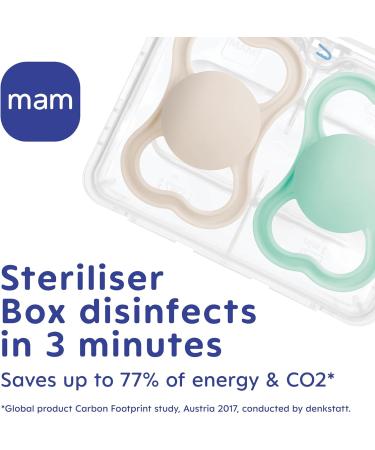 MAM Air Soothers 6+ Months (Pack of 2) Baby Soothers with Sterilisable Travel Case Baby Essentials Pink (Designs May Vary) Pink 1 6+ M Soother - Buy Online on GoSupps.com