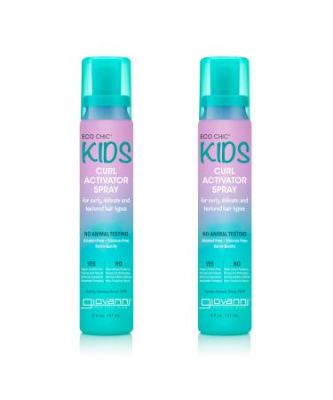 Eco Chic KIDs Curl Activator Spray - Curl Refresher Spray For Kids Curl Refresher Spray For Curly Hair Curl Revitalizer Spray For Curly Hair - 5 Fl Oz (Pack of 2)