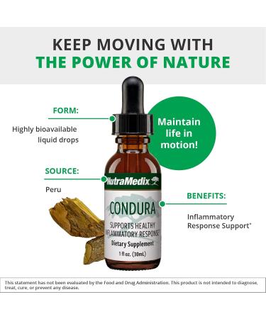 NutraMedix Condura Extract - Premium Joint Support Supplement with Condurango Bark - Liquid Formula for Women & Men (1oz - Buy Online on GoSupps.com