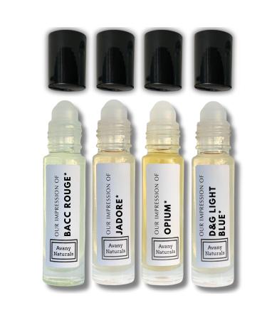 Perfume Oils for Women Long Lasting - Mini Perfume Set Replicant Perfume Body Oils Must Haves for Women Smells Goods for Women 4 Pc (Girly Set)