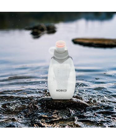Mobico 250ml Clear Drinking Bottle - Ideal for Jogging Running Hiking & Outdoor Sports - Clip-On Water Bottle for Fitness - Buy Online on GoSupps.com