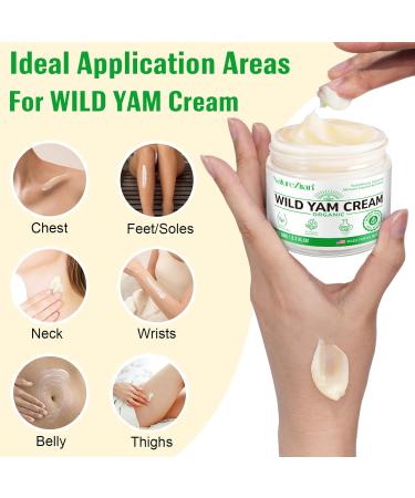 Wild Yam Cream for Hormone Balance | Relieve Hot Flashes & Night Sweats | Glass Bottle - Buy Online on GoSupps.com