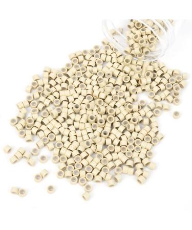 Vlasy 500 Pcs Silicone Micro Rings for I Tip Hair Extensions 4mm Micro Nano Beads Micro Links Hair Beads (Blonde) Micro-4mm-500Pcs Blonde - Buy Online on GoSupps.com