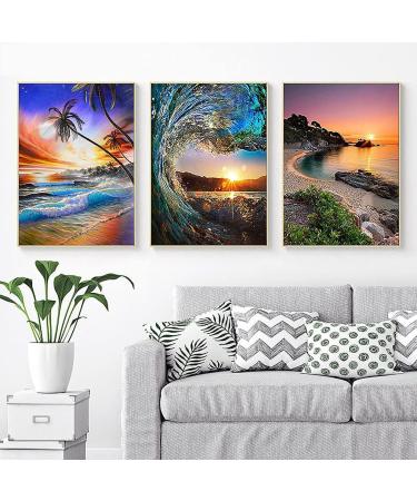 6 Pack Diamond Painting Kits - Full Drill 5D Diamond Art for Adults and Kids - DIY Beach Gem Art Craft - Home Wall Decor - 11.8x15.7inch - Buy Online on GoSupps.com