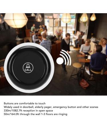 Portable Nursing Care Pager Set - 5 Wireless Call Buttons for Seniors & Hospitality | SOS Personal Alert System for Home Restaurant Caf & Tea House - Buy Online on GoSupps.com