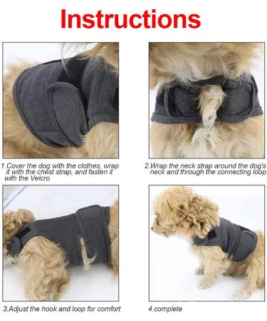 Maodom Coat | Breathable Thunder Vest for Dogs | Thunder Vest for Dogs Shirt Dog Clothes for Stress Relief XS - Buy Online on GoSupps.com