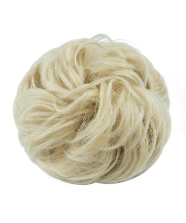 Tess Hair Part with Rubber Band - 55g Light Blonde Synthetic Hair Tie for Large Bun Haardutt Extensions for Women & Girls - Buy Online on GoSupps.com
