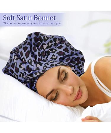 Premium Satin & Silk Bonnets for Curly Hair - Sleep in Style | Blueviolet - Buy Online on GoSupps.com