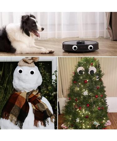 Large Self-Adhesive Wiggle Googly Eyes Set for DIY Crafts - 12 Pieces, 2-5 Diameter Size - Black and White Plastic Giant Wiggle Eyes for Home Decoration - Buy Online on GoSupps.com