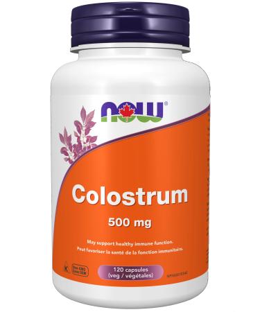 NOW - Colostrum 500mg 25% IgG 120 Vegetarian Capsules
