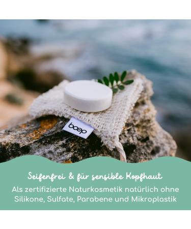 boep Natural and Organic Solid Shampoo - For Babies Children and Sensitive Skin - Fragrance and Plastic Free #ZeroWaste (60g) - Buy Online on GoSupps.com