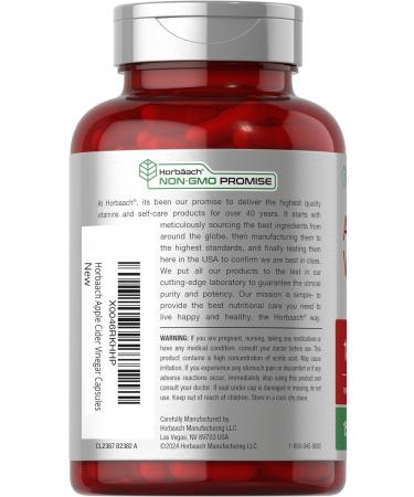Horb ach Apple Cider Vinegar Capsules 1800mg | 150 Non-GMO Gluten Free Pills | Best Supplement for Health & Wellness - Buy Online on GoSupps.com