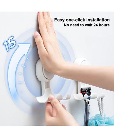 Leking Razor Holder - Self-Adhesive Shower Hanger | Suction Hooks for Towels Coats Luffa & Razors - International Shipping Available - Buy Online on GoSupps.com