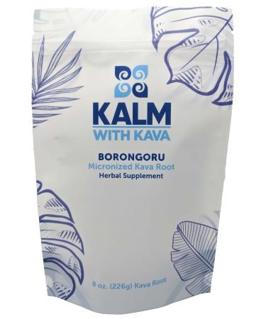 Kalm with Kava Borongoru Micronized Kava (8 oz) 8 Ounce (Pack of 1)