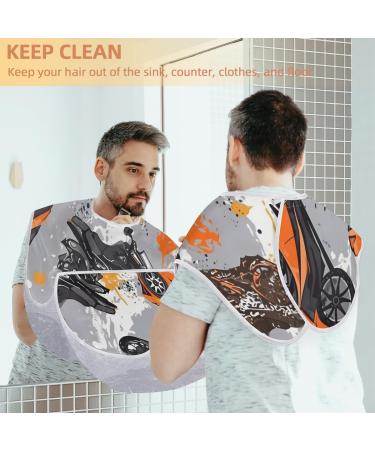 Abstract Cat Beard Bib Apron - Beard Hair Catcher for Men | Perfect Gift for Fathers Day Anniversaries & Christmas - Buy Online on GoSupps.com